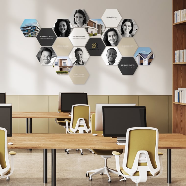 Photos hexagonales : style pro