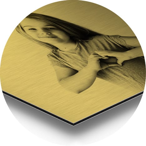 Photo sur aluminium Dibond or brossé