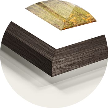 Cadre photo bois Chocolate oak