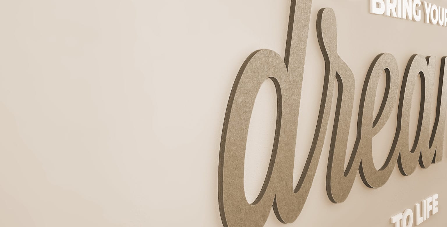 Lettres en Feutre en tant que magnifique décoration murale