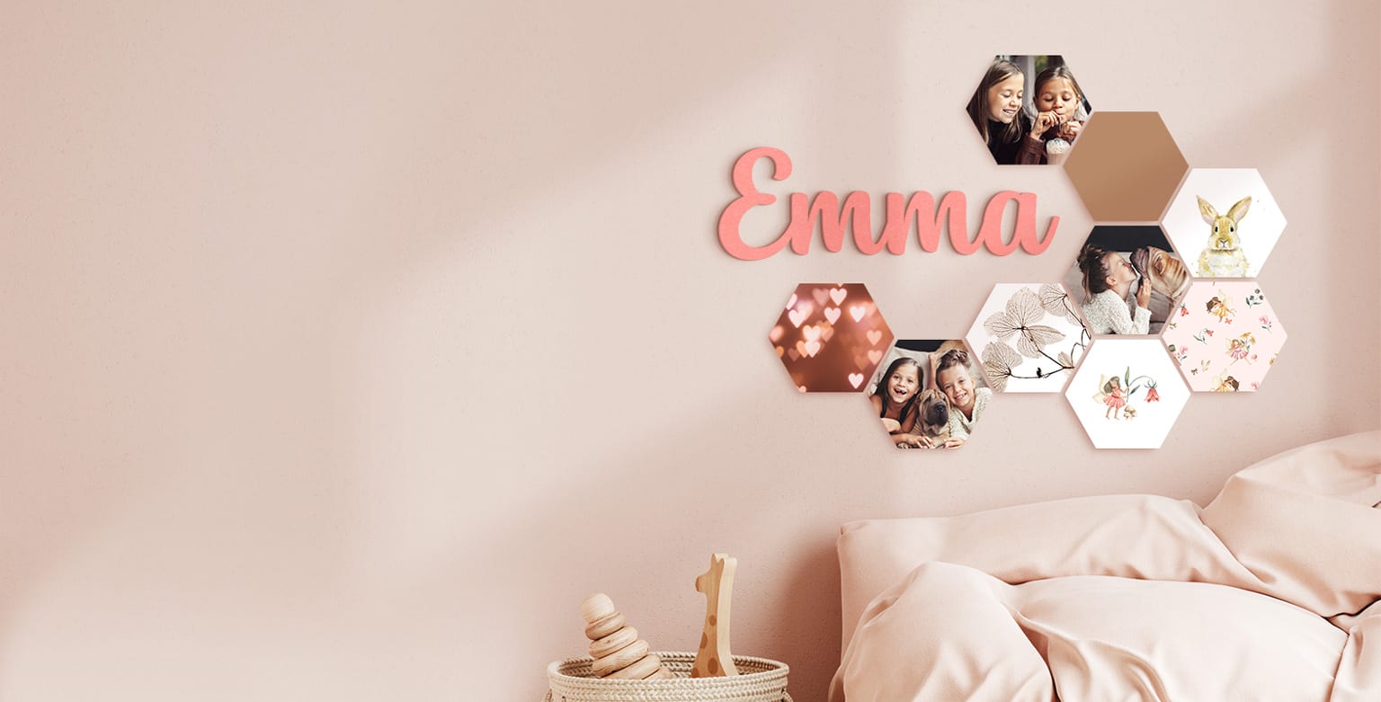 Le nom de votre enfant sur le mur de sa chambre
