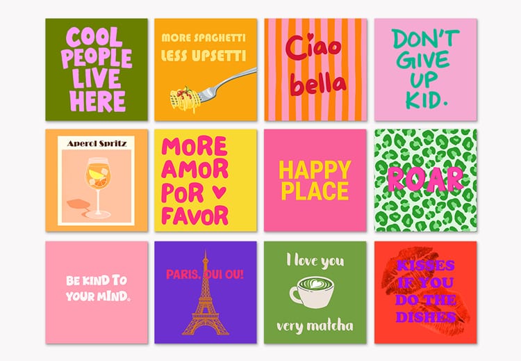 Happy Shapes, les petits carreaux conviviaux et motivants pour ton mur.