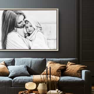 Photo sur toile dans caisse américaine