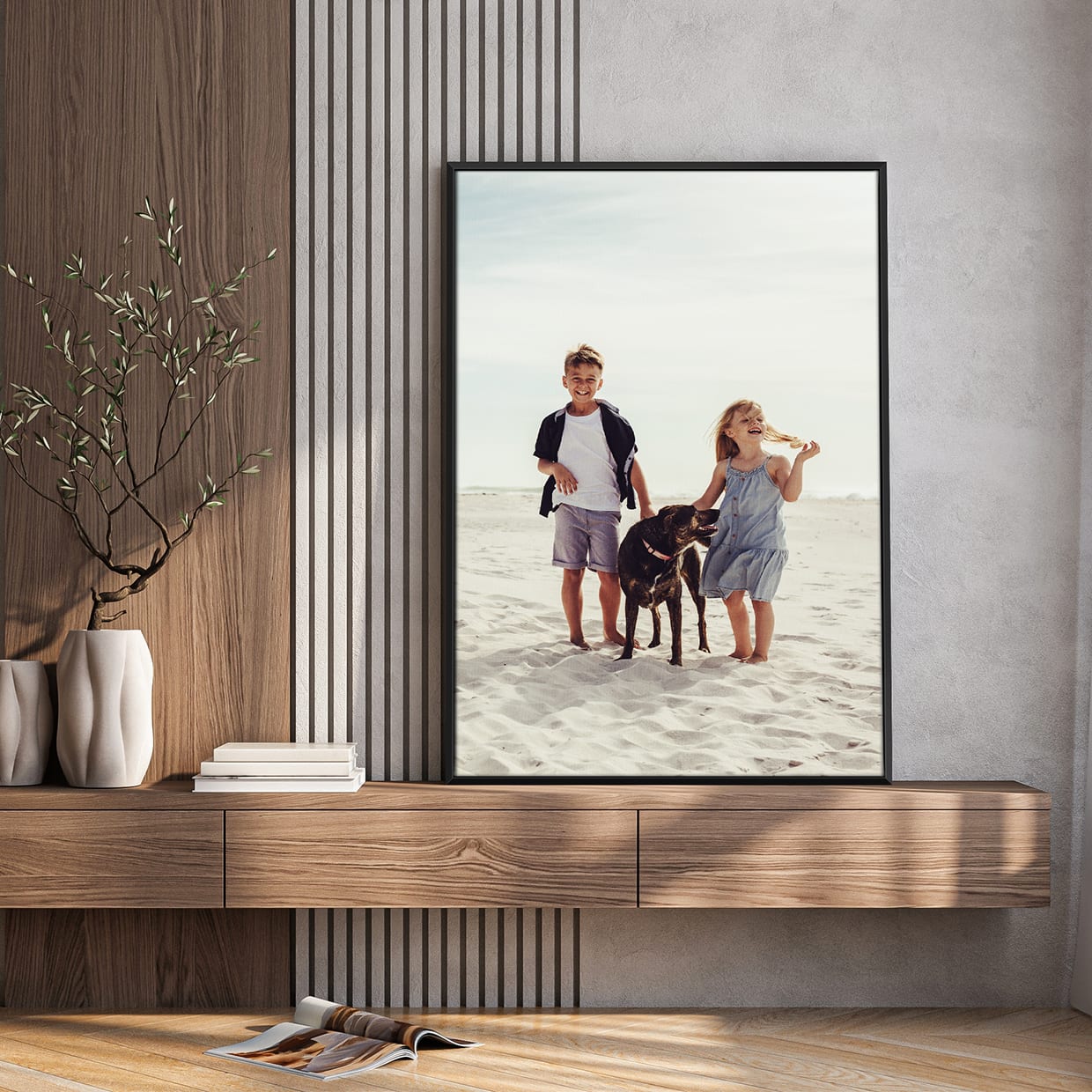 Photos sur toile avec caisse américaine noire