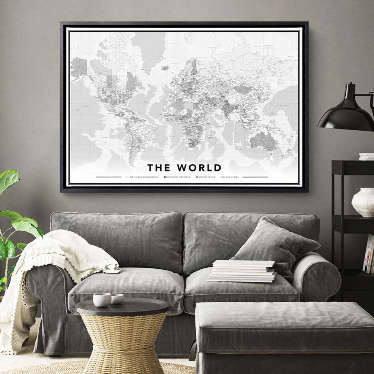 Carte sur toile