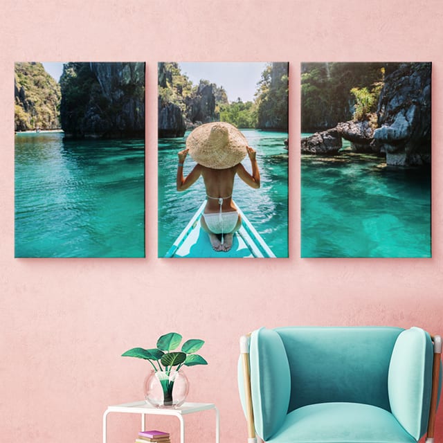 Triptyque toile canevas